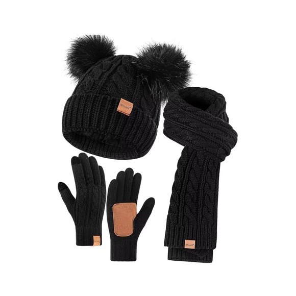 Winter Hat Scarf Glove Set for Women - Picture 2 of 5